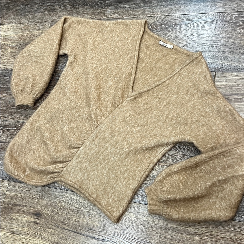 MES DEMOISELLES Paris Asymmetrical Meridien Alpaca & Wool Blend Sweater ๐ฆ 4-6 US - Picture 9 of 15